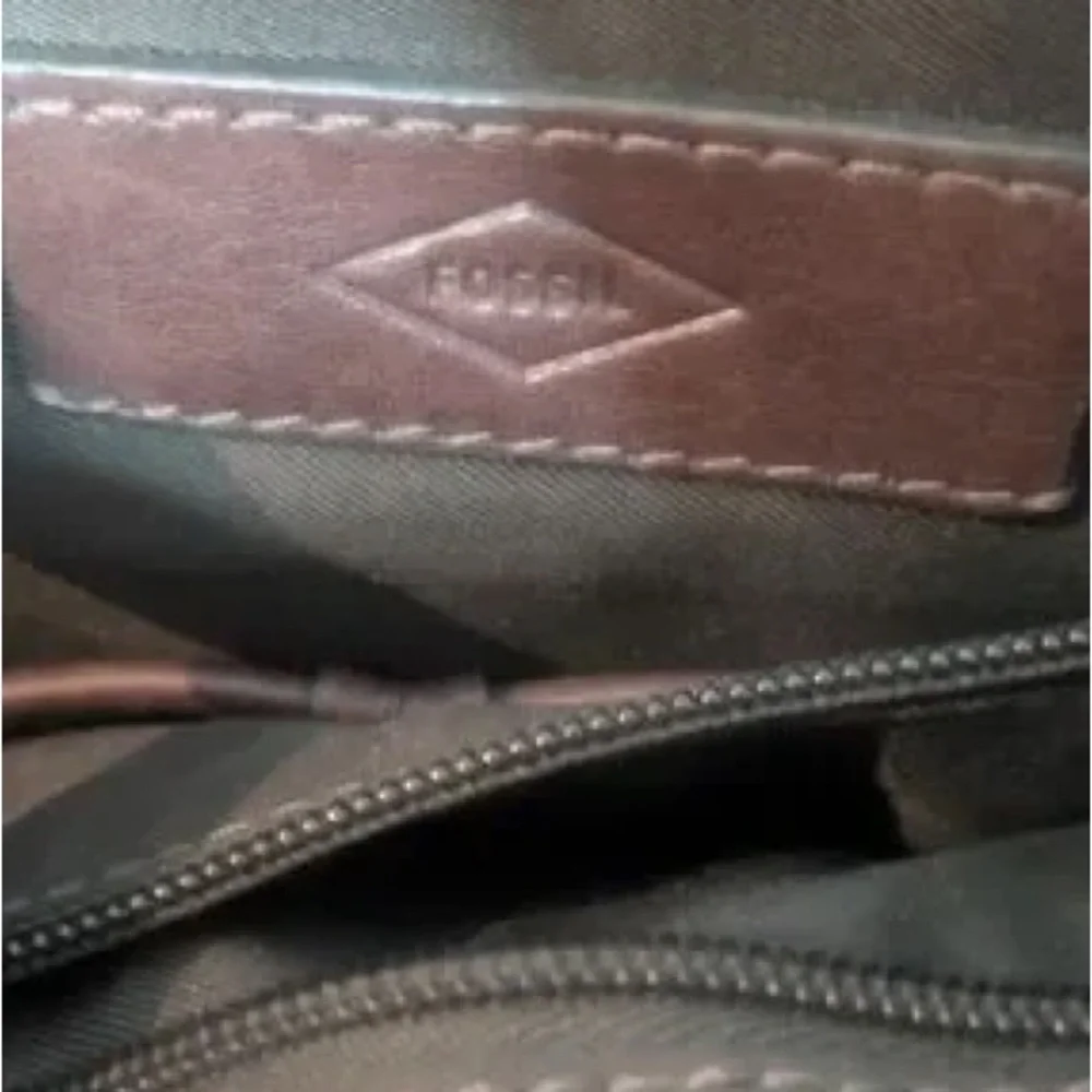 Men's Dark Brown Leather Messenger Satchel with Buckle Accents